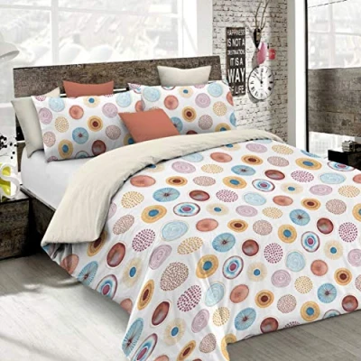 Immagine di Italian Bed Linen CP FA Circle 1P Parure Copripiumino, Microfibra, Circle, Singolo