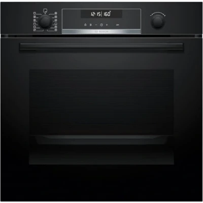 Immagine di Bosch HBG578BB3 Serie 6, forno da incasso, Pirolisi: pulizia del senza sforzo, Display LCD bianco, Funzione AirFry, 30 programmi automatici, Nero, 60 x cm
