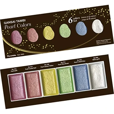 Immagine di Kuretake Set Acquerello Zig GANSAI TAMBI (Colori Perla)