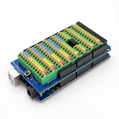 Immagine di Treedix Morsettiera a vite Breakout Shield Board Modulo Expansion compatibile con Arduino MEGA 2560