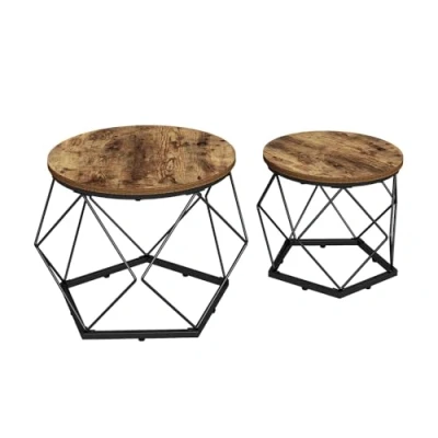 Immagine di Vicco Set di tavolini Fyrk, Rovere rustico, 50 x cm 2 parti