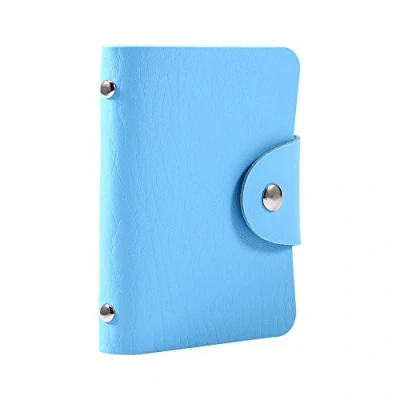 Immagine di Fdit 1pc Porta Carte di Credito Biglietti da Visita in Pelle PU Portafoglio per 24 Carte(1#)