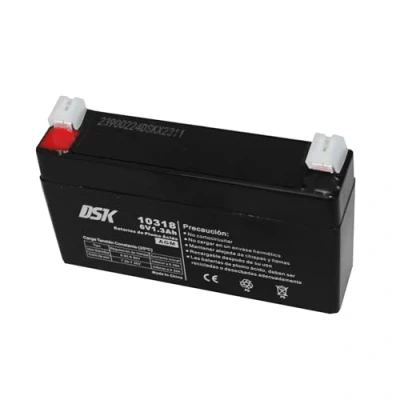 Immagine di DSK 10318, Batteria al piombo AGM ricaricabile sigillata 6V 1.3Ah, Nero