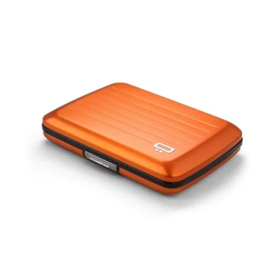 Immagine di OGON Portafoglio in alluminio Smart case V2 Chiusura metallo Custodia per carte con protezione RFID Capacità fino a 10 e biglietti