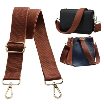 Immagine di Navaris Cinghia di Ricambio per Borsa a Tracolla Tracolle Colorate Intercambiabili Borse con Ganci Larga Colorata Regolabile in Tessuto Effetto Nylon Accessori Donna Uomo