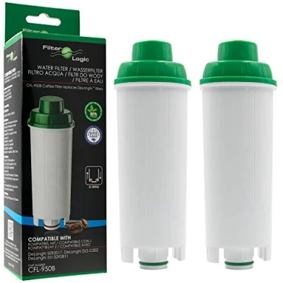 Immagine di 6 x FilterLogic CFL 950B cartuccia filtrante/filtro acqua per macchine da caffè De’Longhi/DeLonghi sostituisce DLS C002 / DLSC002 SER3017 5513292811 modelli ECAM ESAM ETAM EC680 BCO