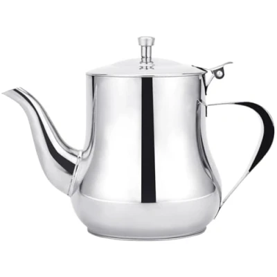 Immagine di SANQIAHOME Teiera in acciaio inox (argento, 570 ml)