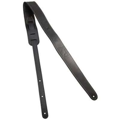 Immagine di Fender Tracolla per chitarra in pelle monogrammata nera