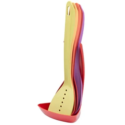 Immagine di Alpina 871125222766 Set utensili da cucina, Nylon, Multi colore, 32 x 8,8 6,8 cm