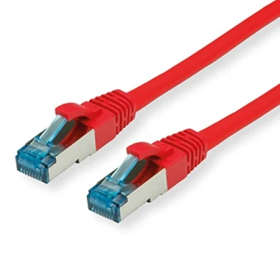 Immagine di Value 21.99.1922 RJ45 cavo di rete, patch CAT 6A S/FTP 2.00 m Rosso (chiaro) doppia schermatura, Privo alogeni, Ritardante fiamma 1 pz.