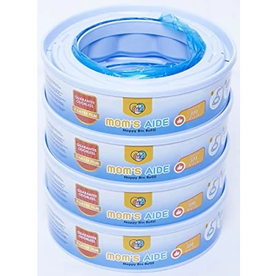 Immagine di MOM&#039;S AIDE Ricarica mangiapannolini solo Compatibile per Simplee Sangenic (4 ricariche)， incompatibile con Maialino Foppapedretti，Tutti i Angelcare，incompatibile Tec，Twist &amp; Click