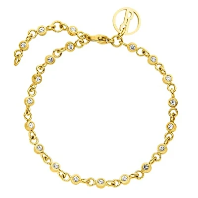 Immagine di Purelei® Polite, bracciale da donna, impermeabile, in Acciaio inox, con pietre preziose, idea regalo per donne, lunghezza regolabile 16 19 cm, centimeters, inossidabile