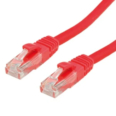 Immagine di Value 21.99.1422 RJ45 cavo di rete, patch CAT 6A U/UTP 2.00 m Rosso (chiaro) non schermato 1 pz.
