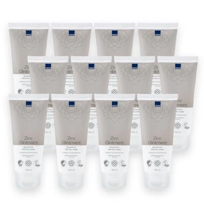 Immagine di ABENA zinco unguento, 12x 100 ml. 20% ossido di Crea una barriera protettiva per la pelle Lenitivo e ad assorbimento rapido Privo profumi delicato Dermatologicamente testato