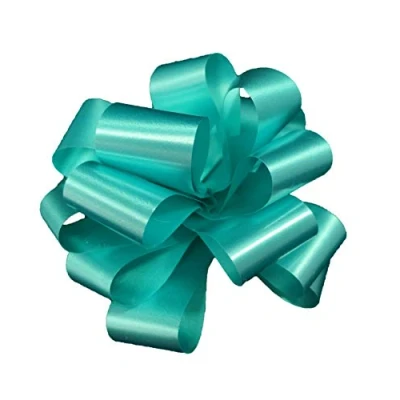 Immagine di Star 50 Fiocchi RAPIDI Blu Tiffany autotiranti da 31 mm, per Decorazioni addobbi Feste Compleanni Matrimonio Cerimonie Battesimo Nascita Bambino (coccarda Tiffany)