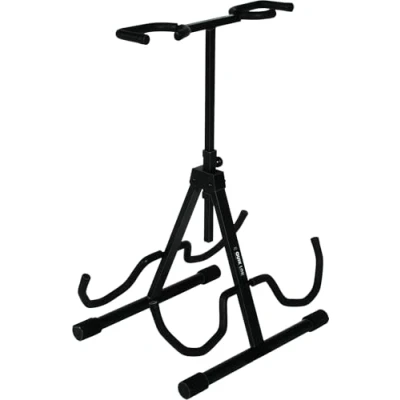 Immagine di Quik Lok QL/694 Supporto per 2 chitarre, altezza regolabile, colore: Nero