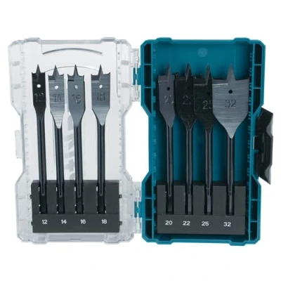 Immagine di Makita E 08698 Set di 8 punte per fresa piatta, colore: petrolio