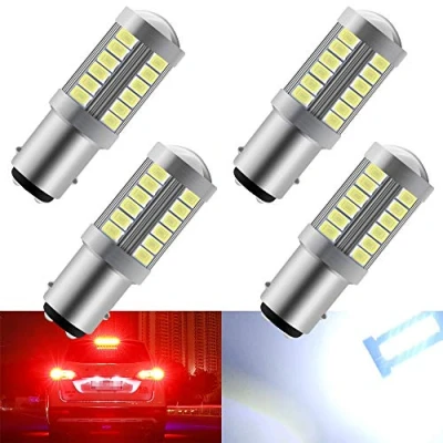 Immagine di 4 pz Bianco 1157 BAY15D 5630 33SMD Lampadine LED per auto 900LM Super luminoso Canbus Luci di stop coda Lampada parcheggio Luce backup 12 30 V 3.6 W