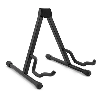 Immagine di TIGER GST7 BK Supporto universale pieghevole per chitarra A Frame elettrica, acustica, classica e basso