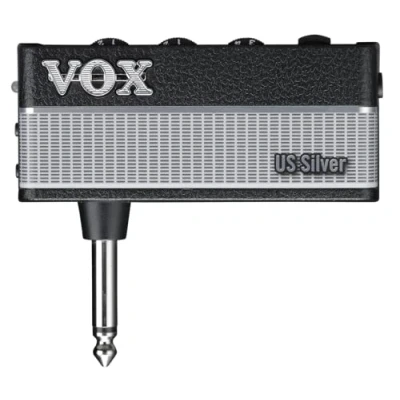 Immagine di VOX AMPLUG 3 US SILVER Mini Amplificatore Portatile Chitarra Elettrica,Suono Ispirato a Twin/Bandmaster,Effetti Tremolo/Chorus/Delay/Reverb, 2 Canali, Controlli Gain/Tone/Volume,Uscita Cuffie+Aux In