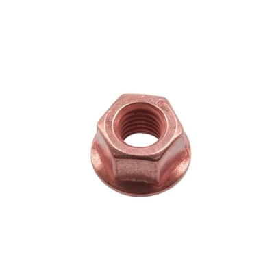 Immagine di Connect 30739 Copper Flashed Nut Flanged M8 x 1.25 13mm Hex 5pc
