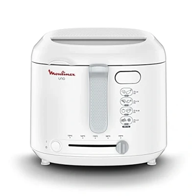 Immagine di Moulinex AF2031 Friggitrice, Uno, Capacità di 1 Kg per 4 persone, olio 1,8 L, Bianco