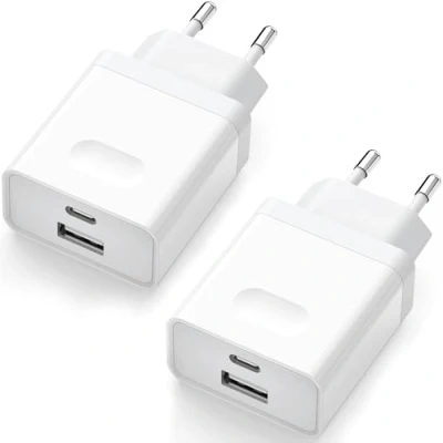 Immagine di 2Pcs Caricatore USB C, Presa 20W Replacement for iPhone 16 15 14 13 12 11 Pro Max SE XS XR 8 7 6S Plus Mini SE,Galaxy, Alimentatore Caricabatterie Spina Rapido Adattatore Muro Type Adapter Wufuera