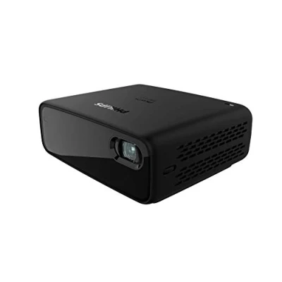 Immagine di Philips PicoPix Micro 2, proiettore portatile, tascabile, luminoso, LED DLP, durata batteria 5 ore, Altoparlanti stereo, HDMI, USB C, nero