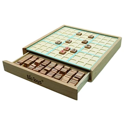 Immagine di Lexibook Bio Toys Gioco Legno, Ecologico, Libretto del Sudoku Incluso, cassetto per la conservazione, Medium