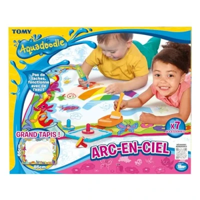 Immagine di Aquadoodle Super Rainbow Deluxe Large Water Doodle Mat, Official TOMY No Mess Colouring &amp; Drawing Game, Suitable for Toddlers and Children From 18 Months