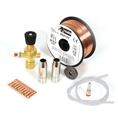 Immagine di Telwin 802147 Kit Saldatura Acciaio Bombola a perdere per Mig Mag, 0.1 V, Multicolore,