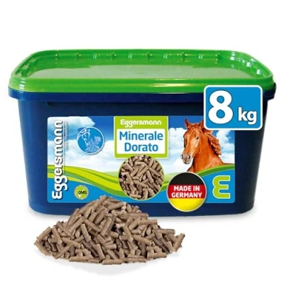 Immagine di Eggersmann Mein Pferdefutter Golden Mineral 8 kg Mangime Minerale per Cavalli e Pony Ricco di Sostanze nutritive Una Fornitura ottimale a Tutto Tondo completare Il
