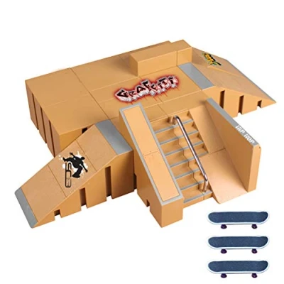 Immagine di Stecto Set di mini skateboard per con 3 tavole dita tecnologiche,
