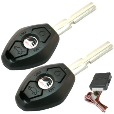 Immagine di Akhan 100F50N Radiotelecomando originale per bloccaggio porte centralizzato, kit ti retrocompatibilità con 2 telecomandi
