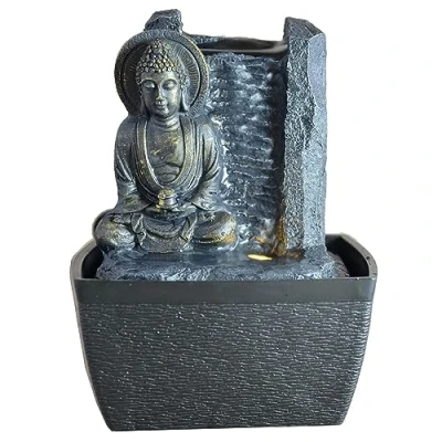 Immagine di Zen Arôme Feng Shui Serenity, Fontanella per interni con LED, 18 cm