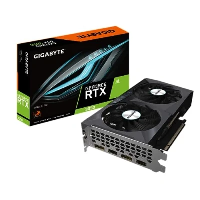 Immagine di Gigabyte NVIDIA GeForce RTX 3050 EAGLE Scheda grafica 8GB GDDR6, 128 bit, PCI E 4.0, 1777MHz Core Clock, 1x DP 1.4, 1 x HDMI 2.1, Ampere GV N3050EAGLE 8GD