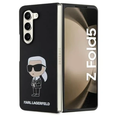Immagine di Karl Lagerfeld KLHCZFD5SNIKBCK Cover rigida per Z Fold 5, colore: Nero