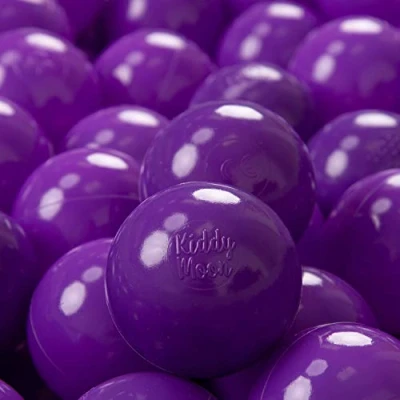 Immagine di KiddyMoon 100 Palline/7Cm Palline Morbide Colorate Per Piscina Bambini Fatto In EU, Viola