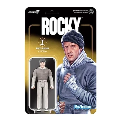Immagine di SUPER7 Rocky Reaction Statuetta Balbloa Workout, 10 cm