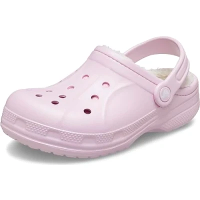 Immagine di Crocs Ralen Lined Clog K, Zoccoli Unisex Bambini e ragazzi, Ballerina Pink/Oatmeal, 24/26 EU