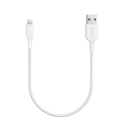 Immagine di Anker cavo di ricarica per iPhone, Powerline II, 0,3 m, Lightning, iPhone XS/XS Max/XR/X/ 8/8 Plus/ 7/7 6S/6/6 5S/5/iPad Pro (bianco)