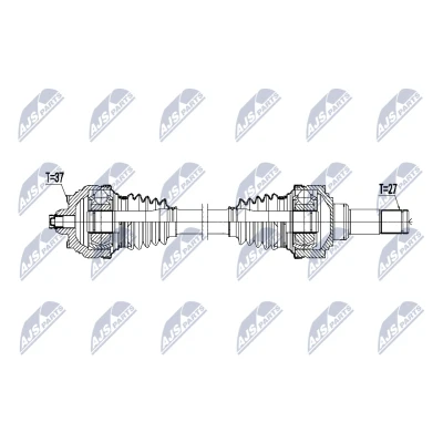 Immagine di NTY NPW BM 228 Albero motore / Semiasse Assale posteriore Sx 715mm Trasmissione automatica