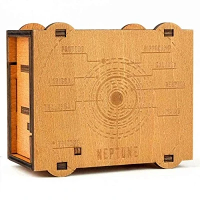 Immagine di Logica Giochi art. Nettuno Rompicapo in Legno Scatola Segreta Difficoltà 5/6 Incredibile Serie Star Adventures