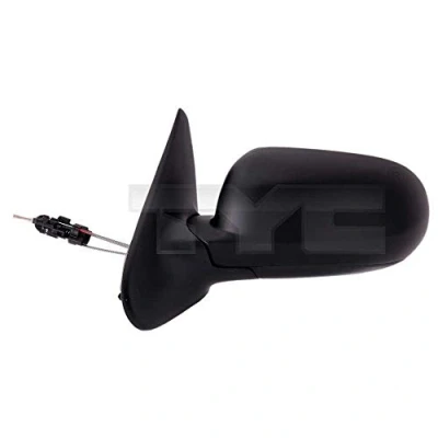 Immagine di specchio retrovisore esterno Tyc 331 0018 Sx nero Regolazione:comando cavo flessibile, asferico, Grande alloggiamento SEAT: Leon I Hatchback