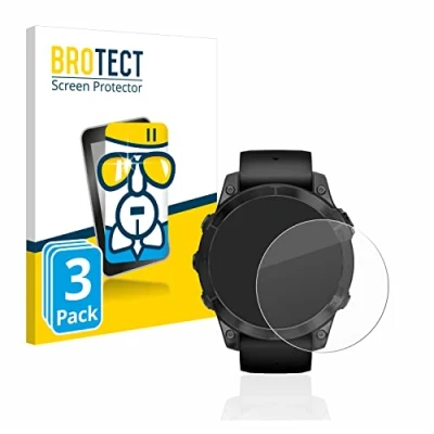 Immagine di brotect Pellicola Protettiva Vetro per Garmin Epix Pro (Gen 2) (47 mm) Protezione Schermo (3 Pezzi) [Durezza Estrema 9H, Chiaro]