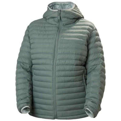 Immagine di Helly Hansen W Sirdal Hooded Ins Plus Jkt Cappotto, 485 Cactus Grigio, XL Piu Donna