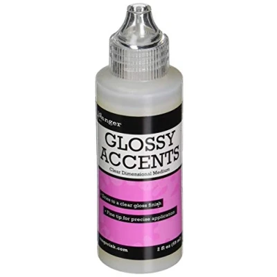 Immagine di Ranger GAC17042 Glossy Accents Vernice trasparente in plastica, 59 ml