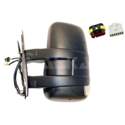 Immagine di specchio retrovisore esterno Alkar 9237249 Sx elettrico termico, con sensore temperatura, a grandangolo, Braccio corto, convesso