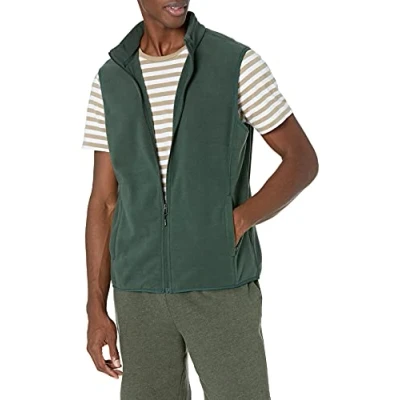 Immagine di Amazon Essentials Giacca in Pile con Cerniera Intera (Disponibile Taglie Big And Tall) Uomo, Verde Bosco, XL
