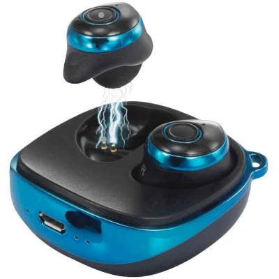 Immagine di Renkforce RF BTK 200 Cuffie auricolari Bluetooth Blu, Nero headset con microfono